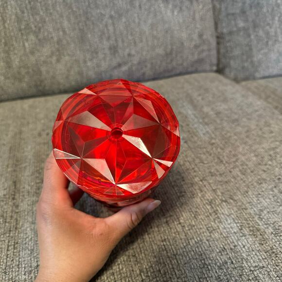 Starbucks Holiday 2023 Red Prism Crystal Tumbler Cold Cup No Straw Included 16oz - Picture 4 of 6